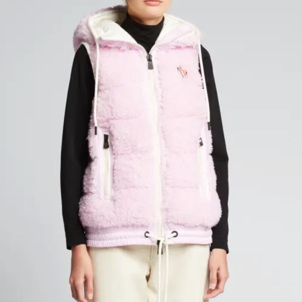 MONCLER Genius 3 Grenoble Shearling Hooded Vest